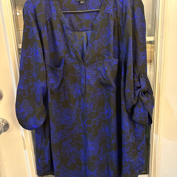 Harper Georgette Pullover 3/4 Sleeve Tunic - Picture 2 of 6